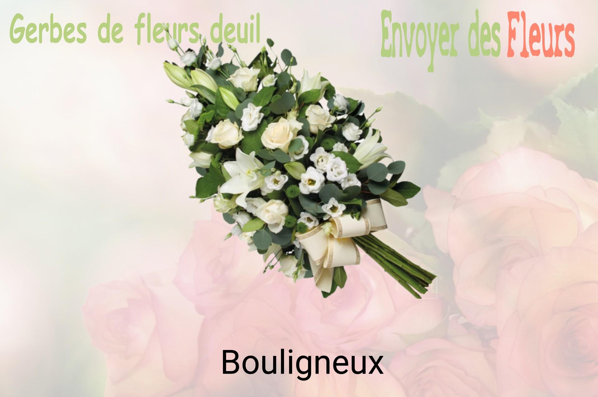 Gerbe de fleurs de deuil livrée à Bouligneux